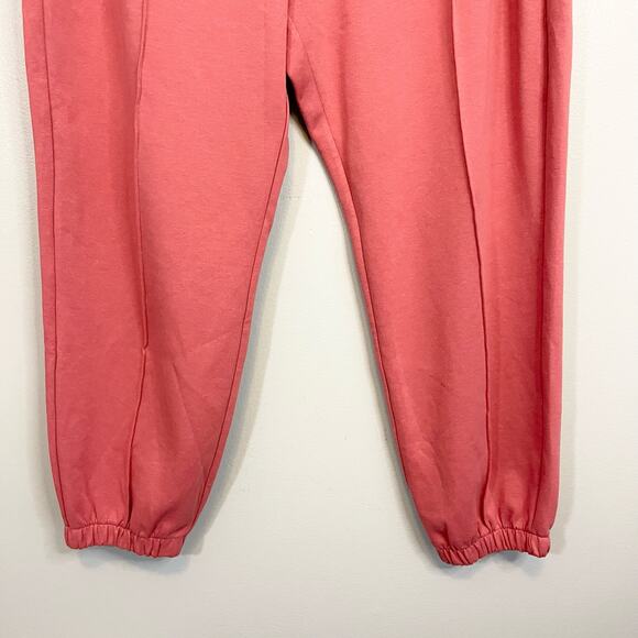 Old Navy Sweatpants Women XL Coral Pink Fleece High Rise Active Jogger Gym NWT - Picture 4 of 11